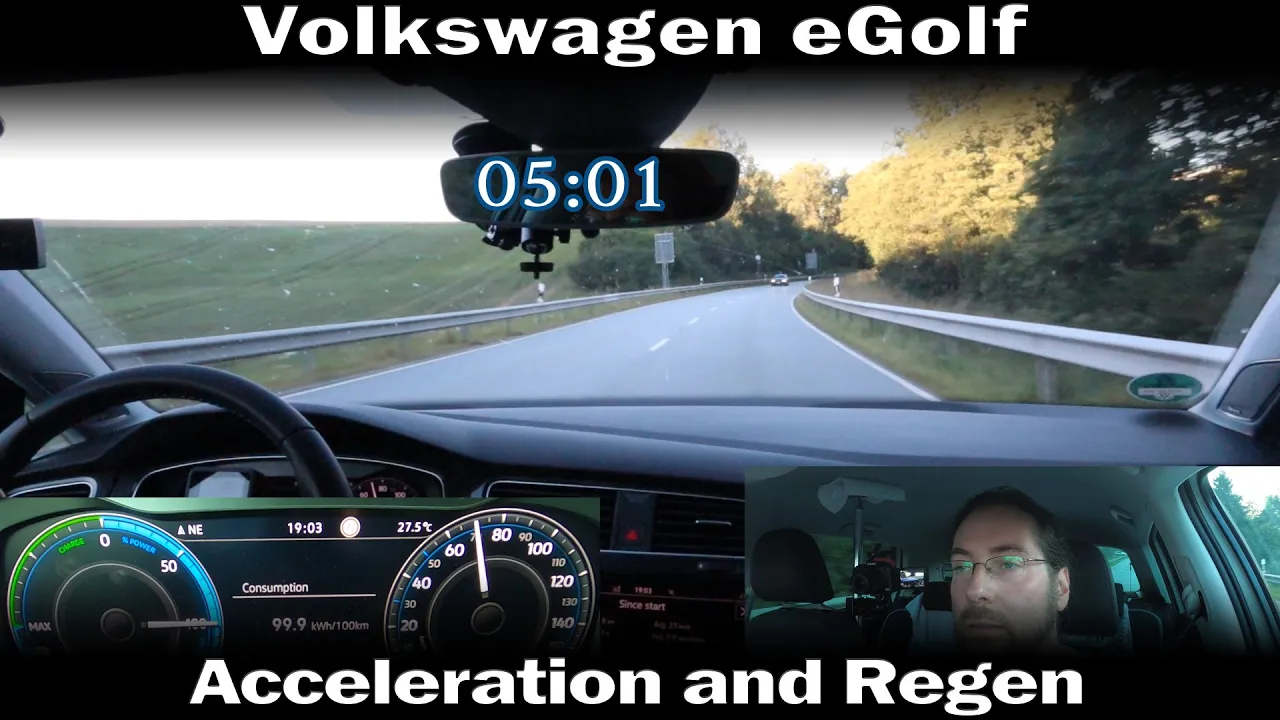 VW eGolf - Acceleration and Regen