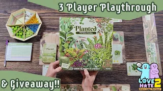 3 Player Playthrough & Giveaway - Planted by Phil Walker-Harding & Buffalo Games & Puzzles