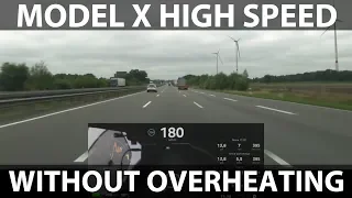 Model X high speed driving without overheating