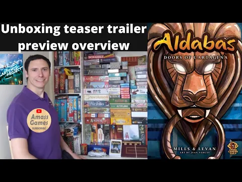Aldabas: Doors of Cartagena puzzly tableau #boardgame unboxing teaser trailer preview #4k AmassGames
