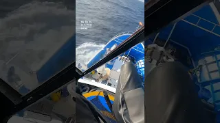 Helicopter Landing On A Moving Boat!  🚁 #boats #helicopter #stunts