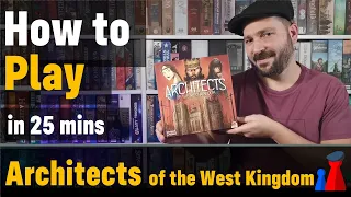How to play Architects of the West Kingdom boardgame - Full teach + Visuals - Peaky Boardgamer