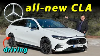 all-new Mercedes CLA Shooting Brake driving REVIEW (2027) with CLA EQ (EV)