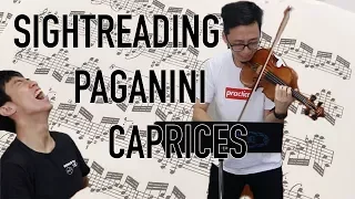 Sight reading All Paganini Caprices (Part 1)
