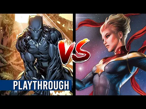 Marvel Dice Throne - Black Panther VS Captain Marvel