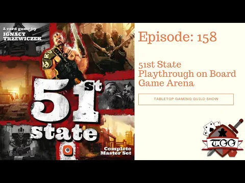 51st State Playthrough on Board Game Arena