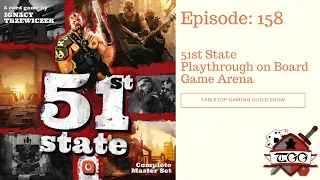 51st State Playthrough on Board Game Arena