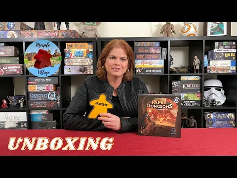 Paper Dungeons Board Game Unboxing
