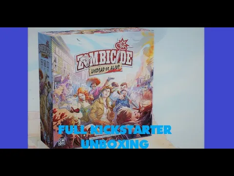 Zombiecide Undead or Alive by CMON Full Kickstarter Unboxing