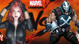 Piledrive Fascism: Marvel Champions Black Widow vs Crossbones