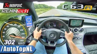 745HP Mercedes AMG C63 R 300km/h+ AUTOBAHN POV by AutoTopNL