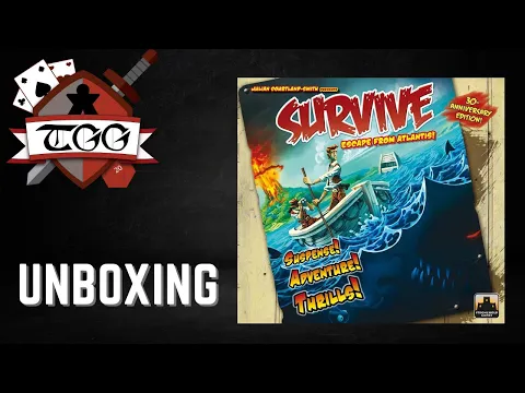 Survive Escape from Atlantis! Board Game Unboxing