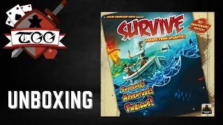 Survive Escape from Atlantis! Board Game Unboxing