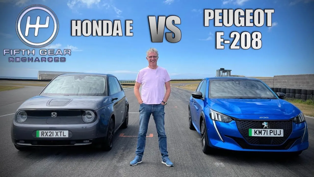 Honda E vs Peugeot E-208: Shootout | Fifth Gear