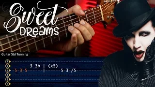 Sweet Dreams MARILYN MANSON Guitar Tutorial | Cover Guitarra Christianvib