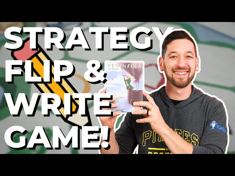 The New Flip-and-Write Game You've Never Heard Of! ✏️ (Peninsula Unboxing and Overview!)