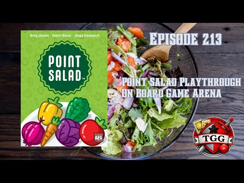 Point Salad Playthrough on Board Game Arena | Fast Card Drafting Strategy Gameplay