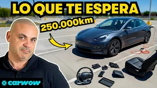 ESTE TESLA MODEL 3 ESTÁ ASÍ TRAS 4 AÑOS Y 250.000 KILÓMETROS: JUZGA TÚ MISMO (malo, bueno y regular)