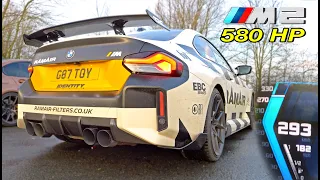 580HP BMW M2 G87 // RAMAIR INTAKE & 100-200 TOP SPEED on AUTOBAHN