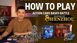 Strategic Card-based Battle | Legends of ShenZhou | Rules, Action Card Intro and Battle Playthrough