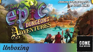 Tiny Epic Dungeons Adventures - Unboxing