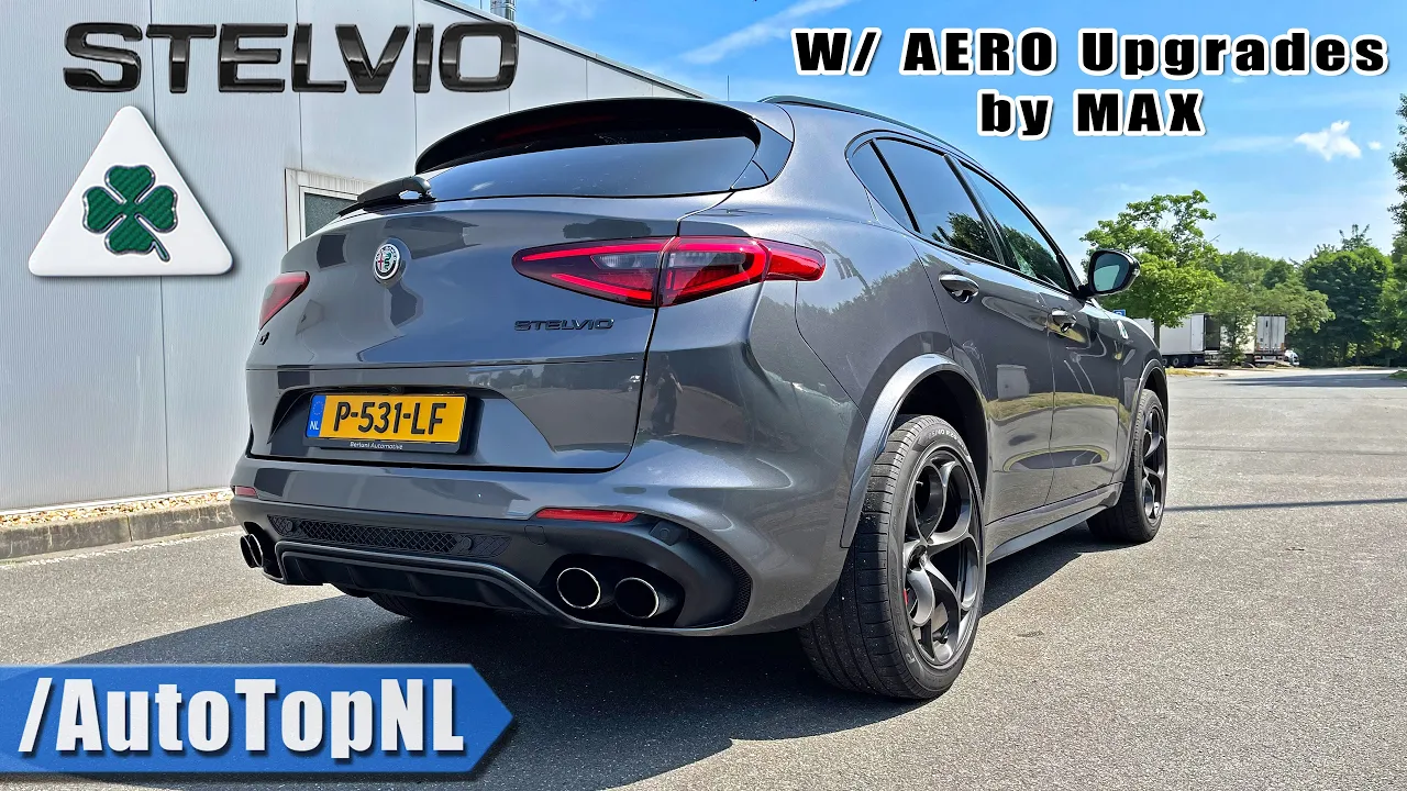 ALFA ROMEO Stelvio Quadrifoglio REVIEW on AUTOBAHN [NO SPEED LIMIT] by AutoTopNL