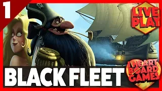 BLACK FLEET (Session 1, 4 Players) Live Board Game Session! I Heart Board Games!