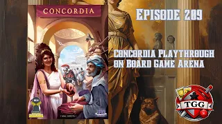 Concordia Playthrough on Board Game Arena | Euro Strategy in Action
