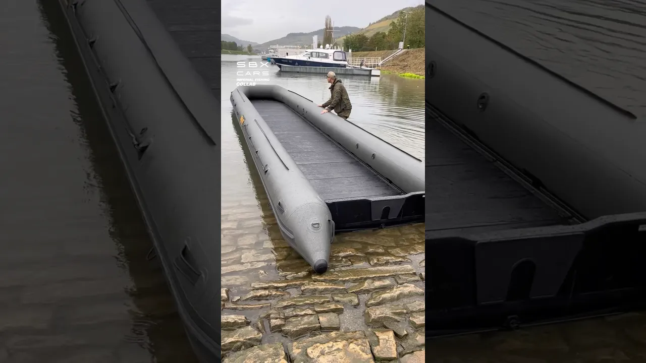 Super Long Inflatable Boat! 🚤 #boats #watervehicles #sea