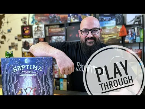 Septima- playthrough (with explanations), 2 players, how to play