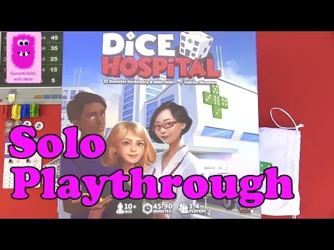 Dice Hospital, Solo Playthrough (In English, board game)