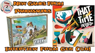 New games from Pandasaurus Games - That Time You Killed Me & Trek 12 - Love 2 Hate
