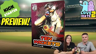 Preview of Ten Wickets - Coming To #Kickstarter | Love 2 Hate #boardgames @seabrookstudios