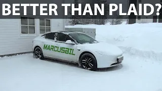 Tesla Model 3 LR Highland camping test in -20°C