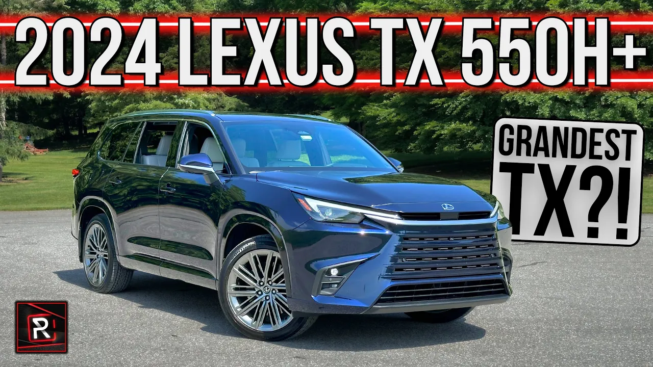 The 2024 Lexus TX 550h+ Is Japan's Grandest 3-Row Plug-In Hybrid Family SUV