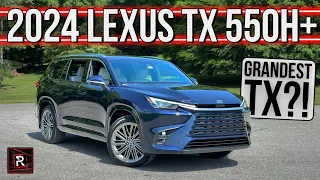 The 2024 Lexus TX 550h+ Is Japan's Grandest 3-Row Plug-In Hybrid Family SUV