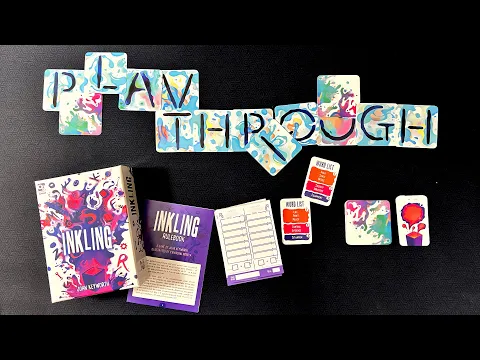 Inkling (Osprey Games) board game playthrough - Cool word game! 4 players
