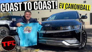 Roadtrip From Hell? We're Driving an EV From Anaheim to Orlando To Set A New Cannonball Record!