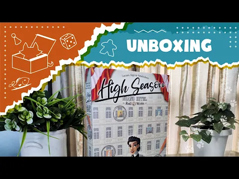 Unboxing High Season: Grand Hotel Roll & Write (Распаковка АСМР) ASMR