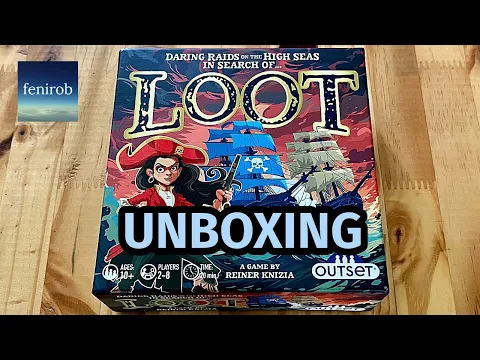 Loot Card Game | Reiner Knizia | Unboxing (No Talking)