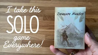 Treasure Hunter - Solo playthrough - Fast small box solo cardgame to take everywhere