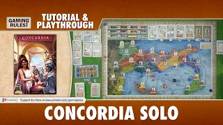 Concordia Solitaria - Tutorial and Playthrough