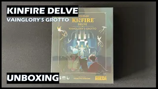 Unboxing Kinfire Delve Vainglory's Grotto board game