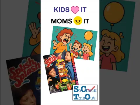 Moms HATE it - Kids LOVE it! Splish Splash Hasbro vintage game - Messy water fun - family game night