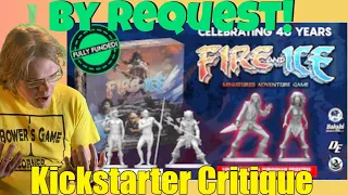 FIRE & ICE THE MINIATURES BOARD GAME - Kickstarter Critique Review