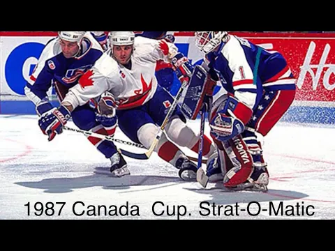 Strat-O-Matic Hockey. 1987 Canada Cup. Canada vs USA