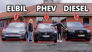 Carsten har haft DIESEL, PHEV & ELBIL indenfor 1 år. Derfor kører han nu Tesla...