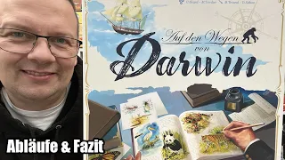 Auf den Wegen von Darwin (asmodee) - wunderschön illustriertes leicht zugängliches Familienspiel