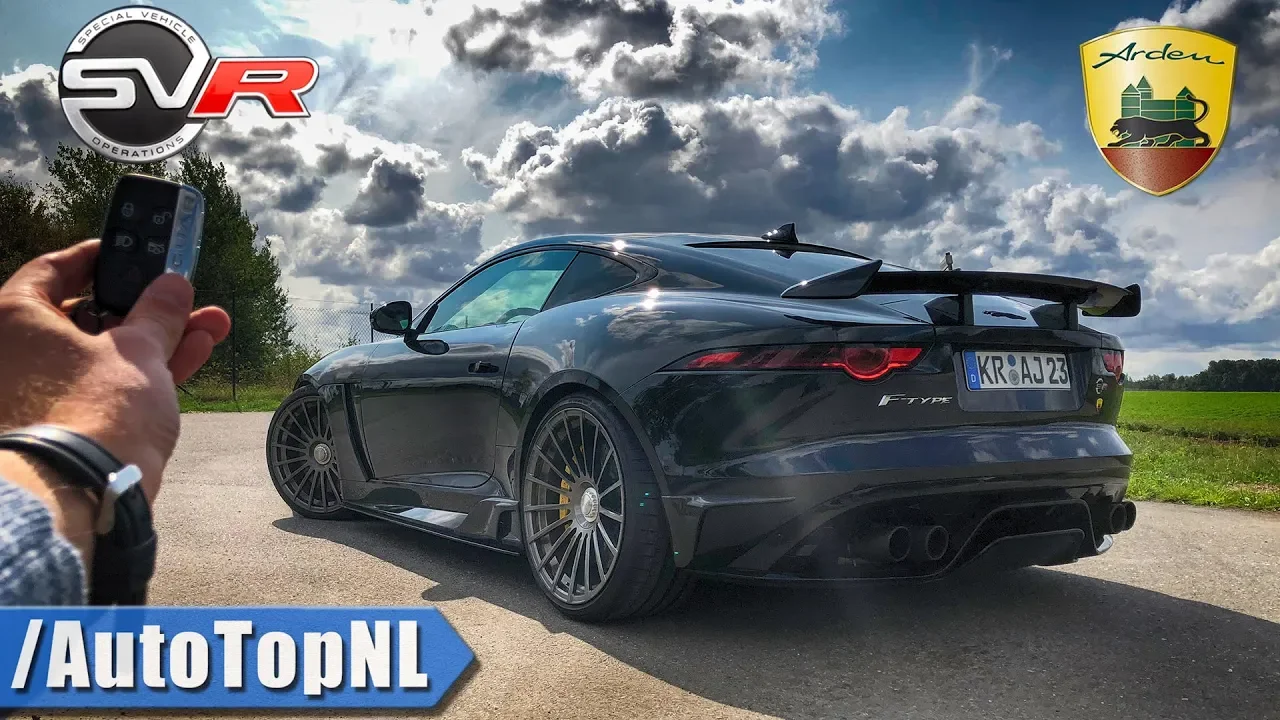700HP Jaguar F Type SVR ARDEN RACECAT - REVIEW POV on AUTOBAHN & ROAD by AutoTopNL