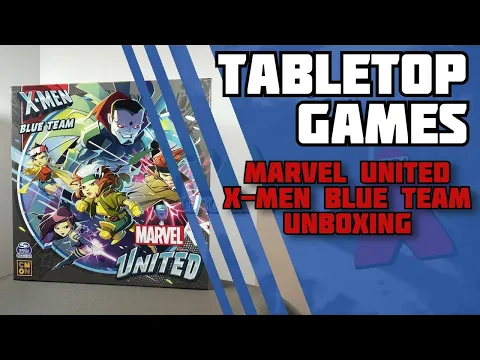 Marvel United X-Men Board Game | BLUE TEAM EXPANSION | Unboxing | Game by CMON